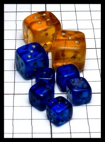 Dice : Dice - 6D Pipped - Mixed Glass Clear - Nov 2015